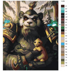 Живопись по номерам BRUSHES-PAINTS World of Warcraft