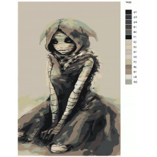 Живопись по номерам BRUSHES-PAINTS Одноглазая сова. Токийский гуль