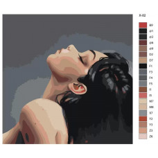 Живопись по номерам BRUSHES-PAINTS Девушка