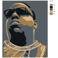 Живопись по номерам BRUSHES-PAINTS The Notorious B.I.G.