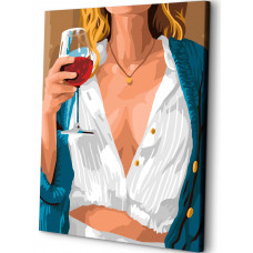 Картина по номерам ART and RELAX Вино AR358 на холсте 40x50