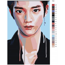 Картина по номерам BRUSHES-PAINTS Ли Тэён Lee Taeyong , участник группы NCT T524 40x60 см Картина по номерам BRUSHES-PAINTS Ли Тэён Lee Taeyong , участник группы NCT T524 40x60 см