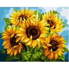 Картина по номерам на холсте ART and Relax Цветы солнца 40x50