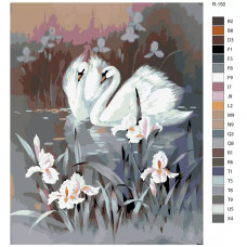 Картина по номерам BRUSHES-PAINTS Два лебедя - лебединная верность R-150 40x50 см Картина по номерам BRUSHES-PAINTS Два лебедя - лебединная верность R-150 40x50 см