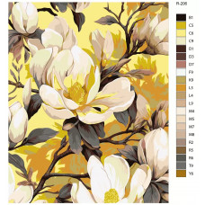 Картина по номерам BRUSHES-PAINTS Цветы, магнолия R-206 40x50 см