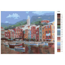 Живопись по номерам BRUSHES-PAINTS Италия. Портофино
