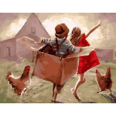 Картина по номерам Paintboy Детские игры, 40x50
