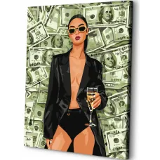 Картина по номерам ЭТО ПРОСТО ШЕДЕВР Old money SHE185 на холсте 40x50 см