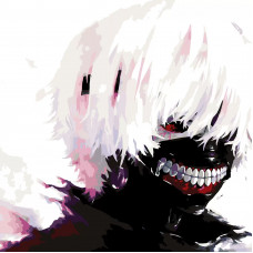 Картина по номерам Красиво Красим Tokyo Ghoul Герой 60х60см
