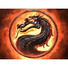 Живопись по номерам NoBrand Mortal Kombat дракон