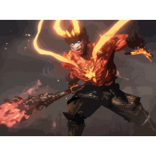 Картина по номерам Бруталити Nioh 2 3 на холсте 40x30
