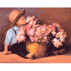 Картина по номерам Paintboy Букет для мамы, 40x50 см