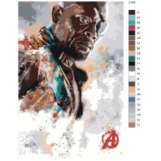 Живопись по номерам BRUSHES-PAINTS Сэмюэл Лерой Джексон - Ник Фьюри Живопись по номерам BRUSHES-PAINTS Сэмюэл Лерой Джексон - Ник Фьюри