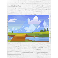 Картина по номерам Бруталити Пейзаж 9251 Г на холсте 20x30