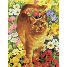 Картина по номерам Paintboy Рыжий кот, 40x50 см