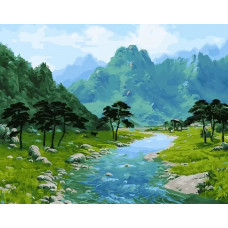 Картина по номерам  Paintboy (Premium) Чистая природа
