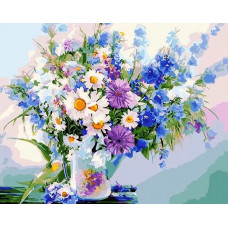 Картина по номерам Paintboy Полевой букет, 40x50
