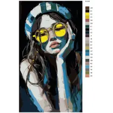 Картина по номерам BRUSHES-PAINTS Женская красота R-310 40x70 см