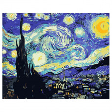 Набор для рисования по номерам "Звездная ночь", 40x50 см, арт. G002 Набор для рисования по номерам "Звездная ночь", 40x50 см, арт. G002
