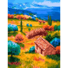 Картина по номерам Paintboy Красочный пейзаж, 40x50 см