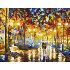 Картина по номерам Цветной Шорох дождя, 40x50 см