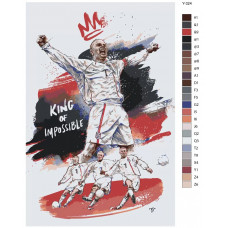 Живопись по номерам BRUSHES-PAINTS Футболист Дэвид Бекxэм. Манчестер Юнайтед Живопись по номерам BRUSHES-PAINTS Футболист Дэвид Бекxэм. Манчестер Юнайтед