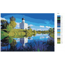 Живопись по номерам BRUSHES-PAINTS Летний пейзаж