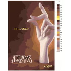 Живопись по номерам BRUSHES-PAINTS Семейка Аддамс плакат