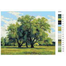 Живопись по номерам BRUSHES-PAINTS Репродукция картины - дубки. Художник Шишкин Иван Иванович Живопись по номерам BRUSHES-PAINTS Репродукция картины - дубки. Художник Шишкин Иван Иванович