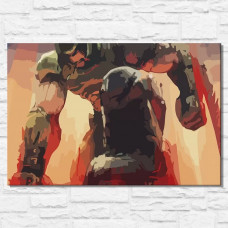 Живопись по номерам Бруталити Игра DOOM Eternal 14050 Г