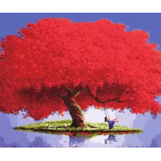 Картина по номерам Paintboy Яркий красный GX34678