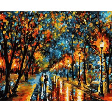 Картина по номерам Paintboy По осенней аллее, 40x50