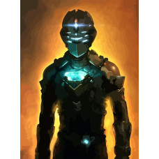Картина по номерам Бруталити Dead space космонавт 1 на холсте 40x30