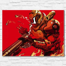 Картина по номерам на холсте Игра DOOM Eternal 14048 Г 60x80