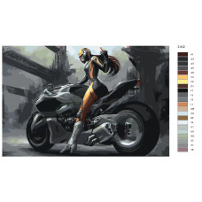 Картина по номерам BRUSHES-PAINTS Спортивный мотоцикл Z832 40x60 см Картина по номерам BRUSHES-PAINTS Спортивный мотоцикл Z832 40x60 см