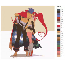 Живопись по номерам BRUSHES-PAINTS Аниме Гуррен-Лаганн (Gurren-Lagann). Камина и Ёко (Kamina, Yoko Littner) Живопись по номерам BRUSHES-PAINTS Аниме Гуррен-Лаганн (Gurren-Lagann). Камина и Ёко (Kamina, Yoko Littner)