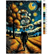 Картина по номерам BRUSHES-PAINTS Путь странника S-663 80x120 см Картина по номерам BRUSHES-PAINTS Путь странника S-663 80x120 см