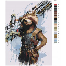 Живопись по номерам BRUSHES-PAINTS Ракета