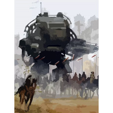 Живопись по номерам Бруталити настольная игра Серп Iron Harvest - 6981 В