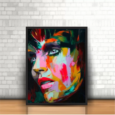 Картина по номерам, Paintboy, "Портрет девушки в цветной краске" ОК11087, 40Х50