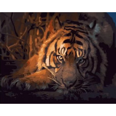 Картина по номерам Paintboy Задумчивый тигр