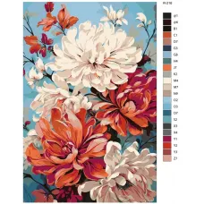 Картина по номерам BRUSHES-PAINTS Цветы R-216 40x60 см