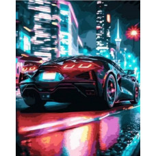 Картина по номерам Paintboy Спортивный автомобиль OK11442 холст на подрамнике 40х50 см