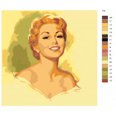 Живопись по номерам BRUSHES-PAINTS Счастливая девушка