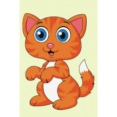 Картина по номерам  Color KIT Милый котенок