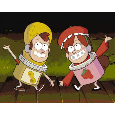 Картина по номерам Артвентура «Gravity Falls Гравити Фолз: Мейбл и Диппер в костюмах» Картина по номерам Артвентура «Gravity Falls Гравити Фолз: Мейбл и Диппер в костюмах»