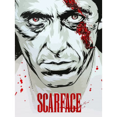 Живопись по номерам Бруталити Фильм Лицо со шрамом Scarface Тони Монтана - 6656 В Живопись по номерам Бруталити Фильм Лицо со шрамом Scarface Тони Монтана - 6656 В