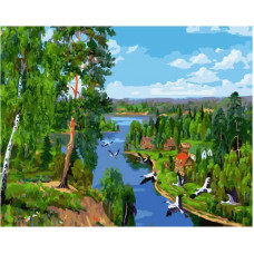 Картина по номерам Paintboy GX 34493 Перелет птиц 40*50