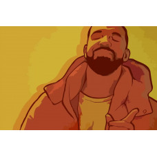 Картина по номерам Бруталити Drake 1 см
