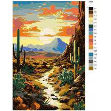 Живопись по номерам BRUSHES-PAINTS Пейзаж арт
